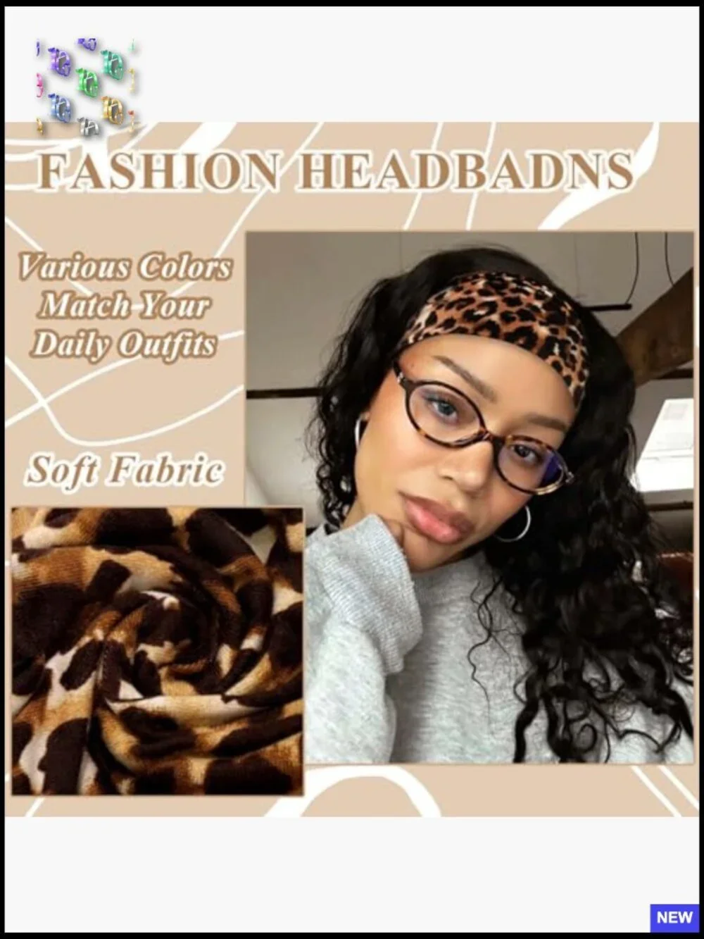Boho Knotted Turban Headbands Non-Slip Soft Polyester Spandex Hair Wraps